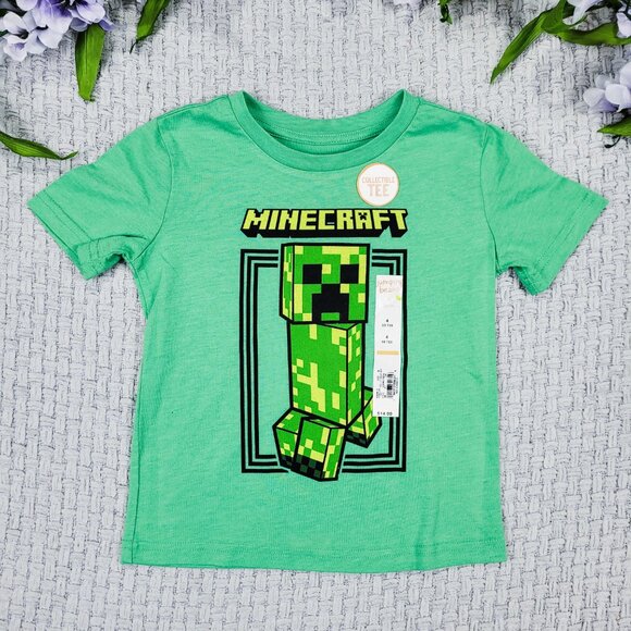 Disney Store Toy Story Buzz Lightyear Woody Shirts and Minecraft Shirt NWT Sz 4 - Picture 4 of 4